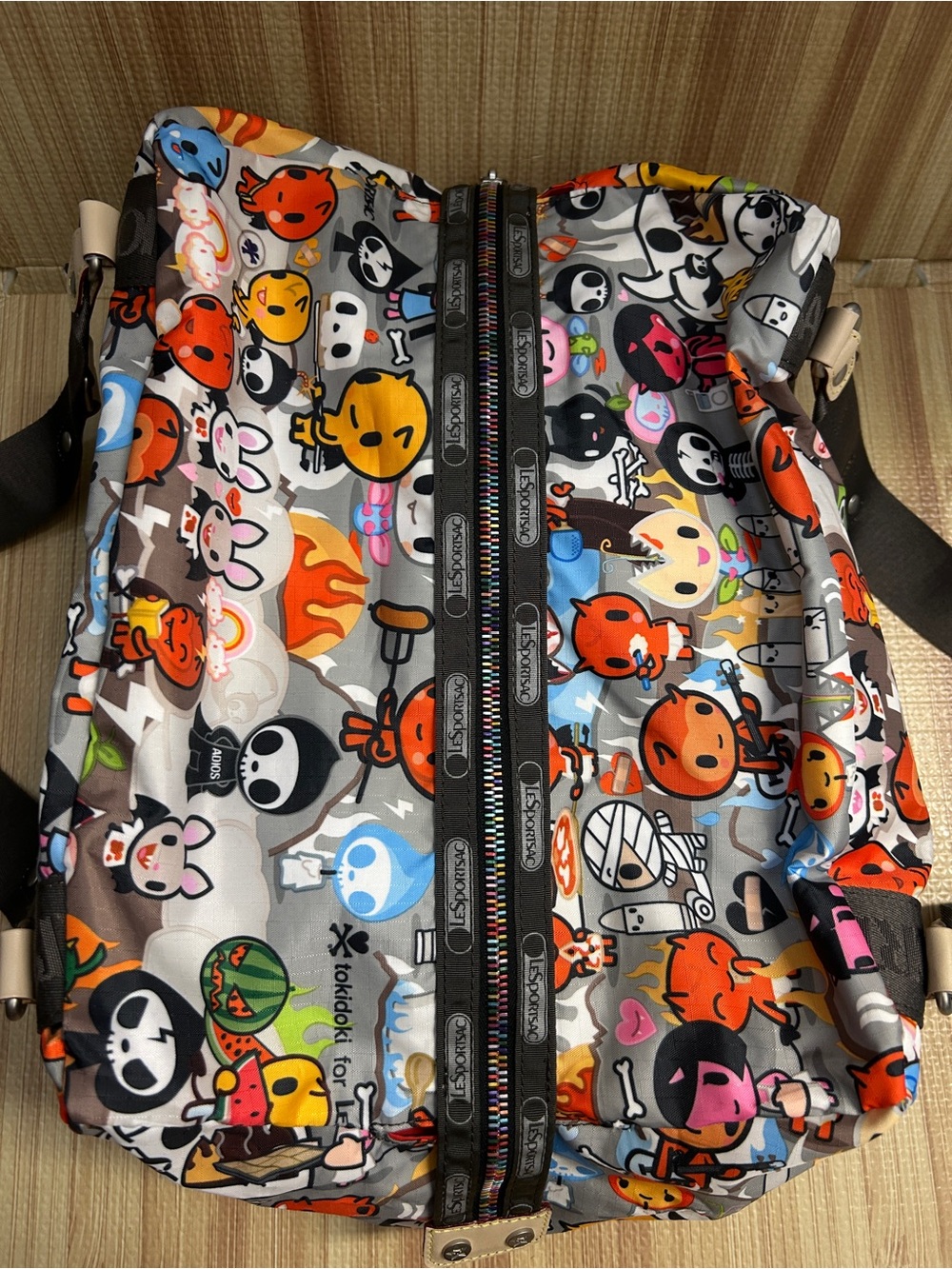 Vintage Tokidoki for LeSportsac Gioco Inferno Barrel Bag Qee - Picture 7 of 15